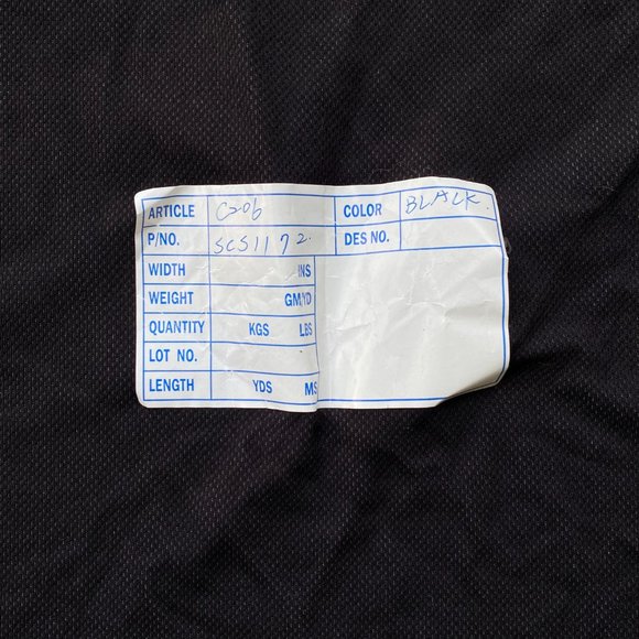 Black/ Grey Knit Athletic Performance Fabric - Picture 4 of 4